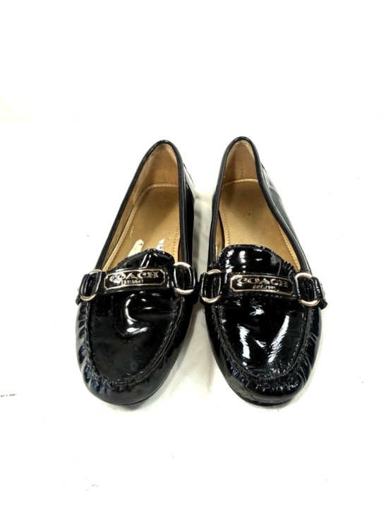 Coach Shoes - Vintage Coach FAYE 1941 Black patent Loafers size 7 B